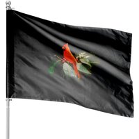 Wild Red Cardinal Bird House Flags