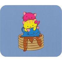 Pansexual Pride Flag Cute Lgbtq Pan Pride Kawaii Cat Mouse Pads — Tapis de souris et sous-mains