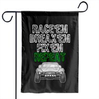 Race 'em Break 'em Fix 'em Repeat - Rc Car Garden Flag