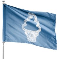Cute Soft Serve Ice Cream - Distressed - Ice Cream - House Flags — Decorative Flags