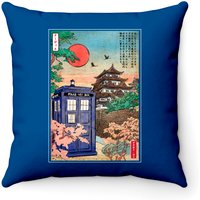 Tardis In Japan - Doctor Who - Throw Pillows — Coussins décoratifs