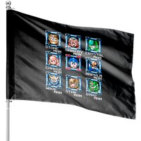Mega Man 5 Stage Select - Mega Man - House Flags — Drapeaux décoratifs