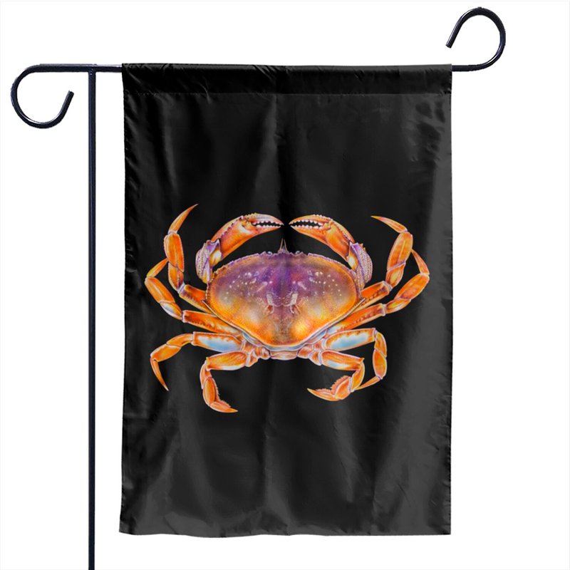Dungeness Crab - Crab - Garden Flags — Drapeaux décoratifs