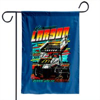 Kyle Larson Racing Car Garden Flags — Drapeaux décoratifs