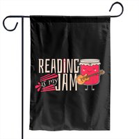 Book Reading Reading Is My Jam Garden Flags — Drapeaux décoratifs