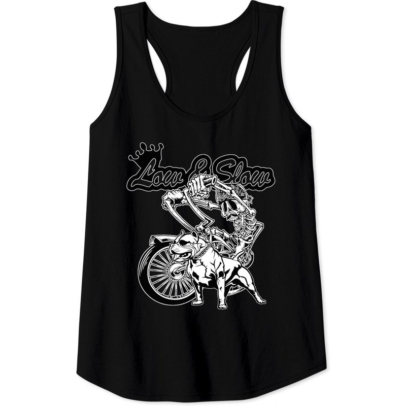 Mens Lowrider Pitbull. Bicycle, Chicano Cholo, Lowrider Bike Tank Tops — T-shirts pour hommes