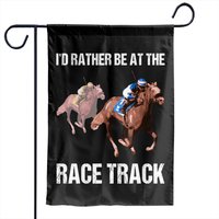 Horse Racing Garden Flags Race Track Garden Flags — Decorative Flags