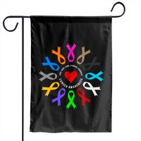 Cancer Sucks Garden Flags Fight Cancer Ribbon — Drapeaux décoratifs