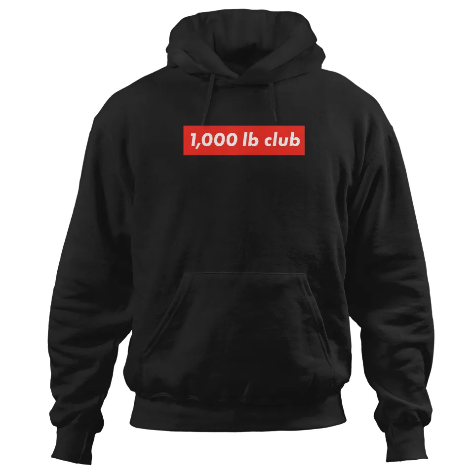 Hoodie Unisexe 1000 Pounds Club Elite Strength pour Powerlifters — Sweats à capuche pour hommes