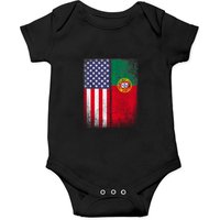 Portuguese American Flag Portugal Usa Onesies — Bodys bébé