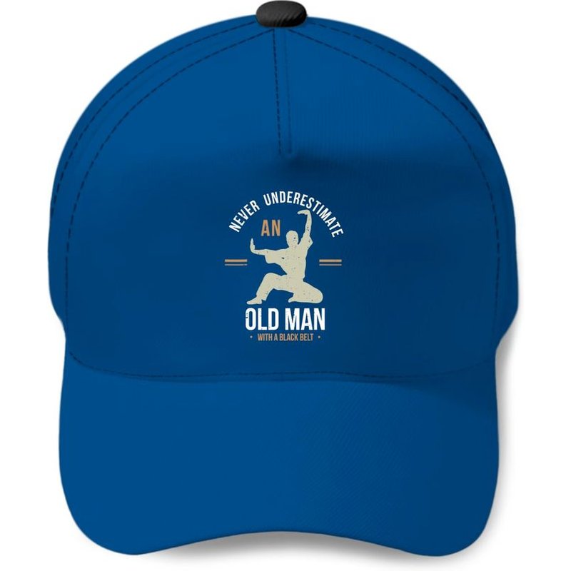 Never Underestimate An Old Man With A Black Belt Karate Baseball Cap