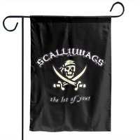 Scallywags The Lot Of You! - Funny Pirate Themed Garden Flags