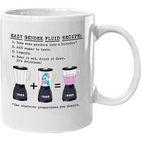 Easy Gender Fluid Recipe - Queer - Mugs — Tasses et gobelets