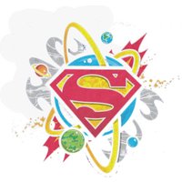 Superman Logo Solar System Stickers — Autocollants et stickers