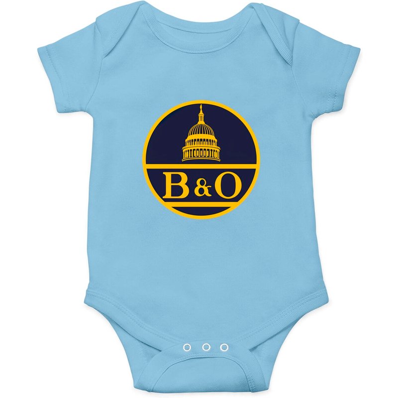 Vintage B&o Railroad Logo - Railroad - Onesies — Bodys bébé