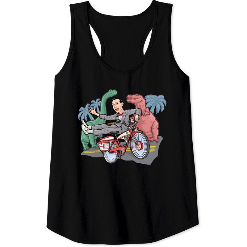 Big Adventure Bike - Pee Wees Big Adventure Bike Dinosaurs - Tank Tops