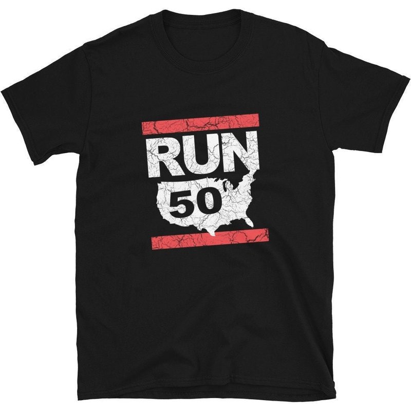 Run 26.2 50 States - Marathon Run Runner Running Maniac T-shirt — T-shirts pour hommes