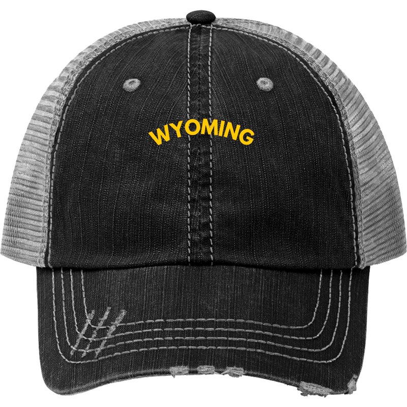 Wyoming Fans State Print Trucker Hats — Casquette de baseball