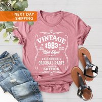 1983 Well Aged Shirt, 40th Birthday Gift, Vintage 1983 Shirt, 40th Birthday — T-shirts pour hommes