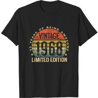 55th Birthday Decorations Men Vintage 1968 55 Year Old Bday T-shirt