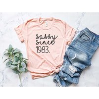 Sassy Since 1983 Shirt, 40th Birthday Gift For Women, 40th Birthday Gift