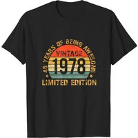 Turning 45 Birthday Decorations Men 45th Bday 1978 Birthday T-shirt — T-shirts pour hommes