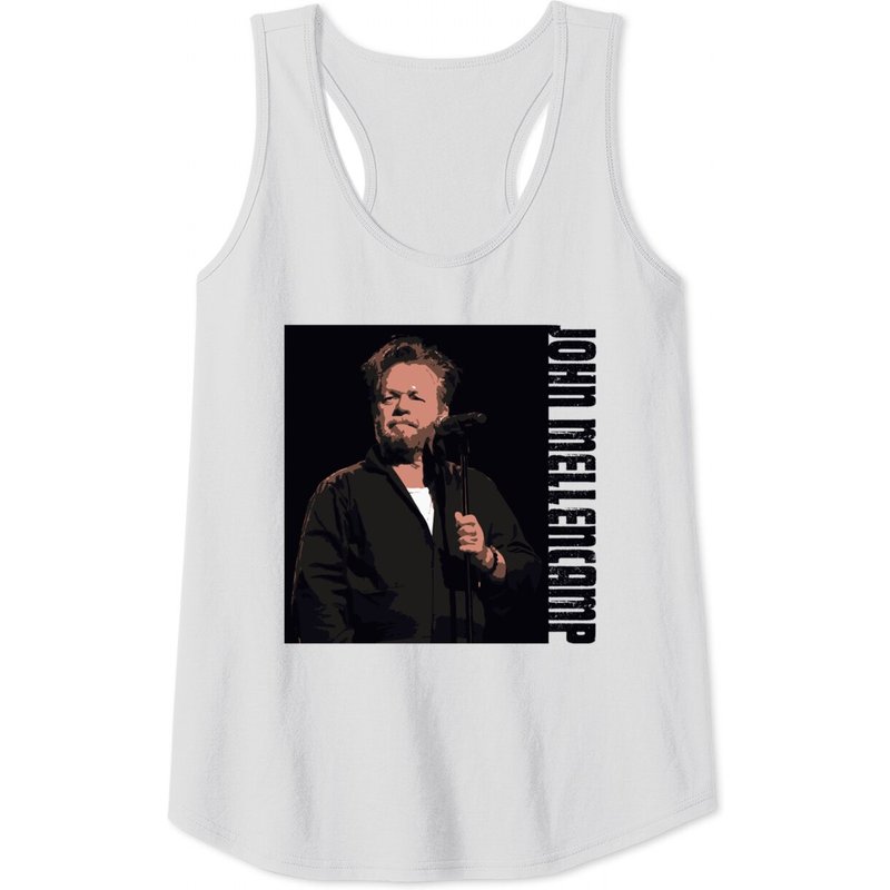 John Mellencamp Illustration Tank Tops: Unique Designs — T-shirts pour hommes