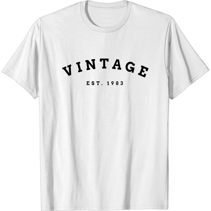 40th Birthday Gift Shirt, Vintage Est 1983, 40th Birthday Shirt — T-shirts pour hommes