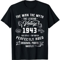 Man Myth Legend 1943 80th Birthday Tee For 80 Years Old T-shirt