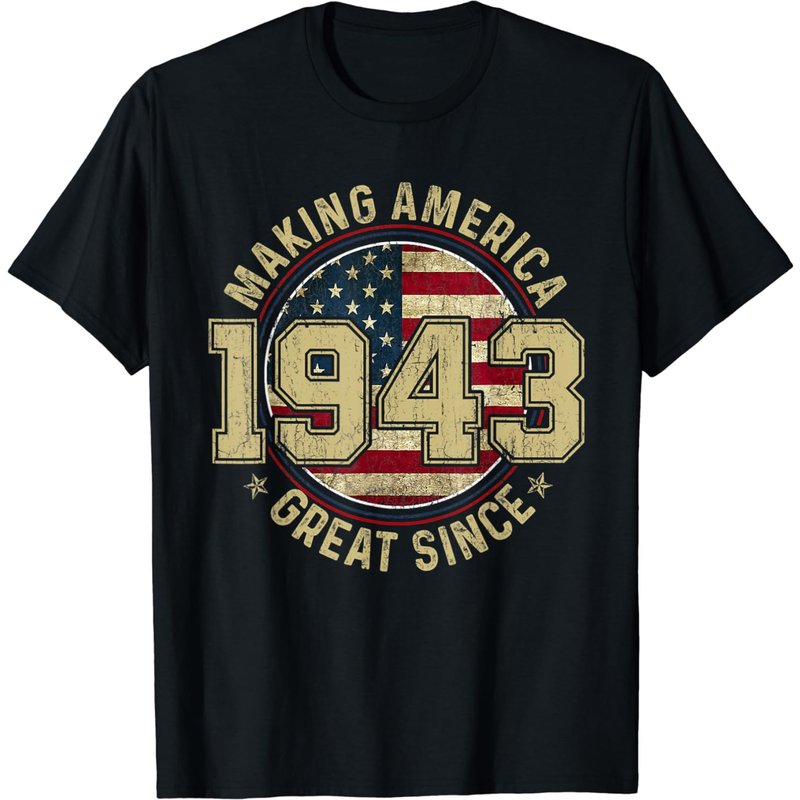 Making America Great Since 1943 Vintage Gifts 80th Birthday T-shirt — T-shirts pour hommes