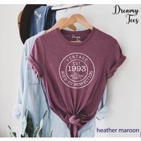 Vintage 1993 Shirt, Est 1993, 30th Birthday, 30th Birthday Gift — T-shirts pour hommes