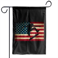 Skateboarding American Flag Garden Flags — Decorative Flags