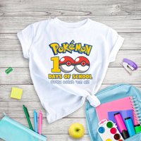 Poke Ball 100 Days Of School Shirt Gotta Catch Them All Shirt