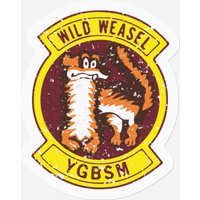 Vintage Wild Weasel Ygbsm Vintage Insignia Veterans Day Stickers — Autocollants et stickers