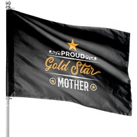 Womens Proud Gold Star Mother House Flags — Drapeaux décoratifs