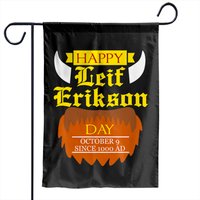 Happy Leif Erikson Day Since 1000 Ad Garden Flags — Decorative Flags
