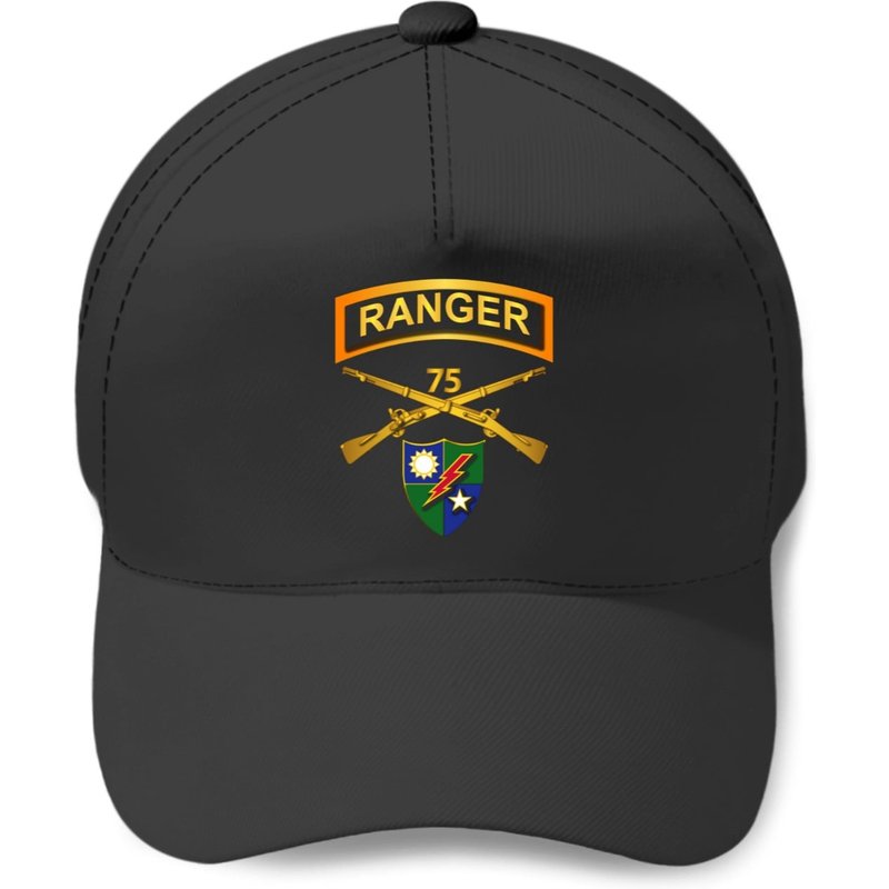 75th Infantry Regiment (ranger) Branch W Ranger Tab W Dui - Hq - Baseball Caps — Casquette de baseball