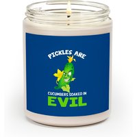 Pickle Costume Scented Candles Are Cucumbers Soaked In Evil Funny Pickle Lover — Scented Candles