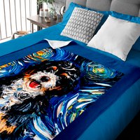 Bernedoodle Night (portrait) - Bernedoodle - Baby Blankets — Couvertures pour bébé