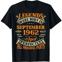 61st Birthday Gift Legends Born In September 1962 61 Yrs Old T-shirt — T-shirts pour hommes