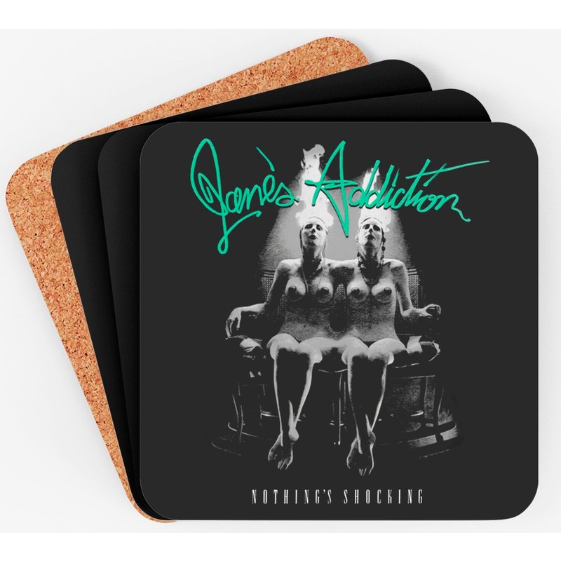 Jane's Addiction Unisex Coasters: Nothing's Shocking — Coasters & Placemats