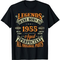 68th Birthday Tee Vintage Legends Born In 1955 68 Years Old T-shirt