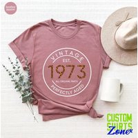 Vintage 1973 Shirt For Women, 50th Birthday Gift