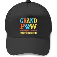 Grandpaw Like Regular Grandpa But Cooler Fathers Day Baseball Caps