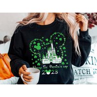 Happy St Patrick's Day 2023 Sweatshirt, St Pattys Day Sweatshirt, Mouse Ears Sweatshirt — Sweats à capuche pour hommes