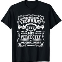 53th Birthday Tee Vintage Legends Born In February 1970 T-shirt