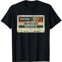 Vintage 1995 Limited Edition Cassette Tape 28th Birthday T-shirt