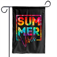 Tie Dye Summer Vibes Garden Flags Summer Vacation Garden Flags