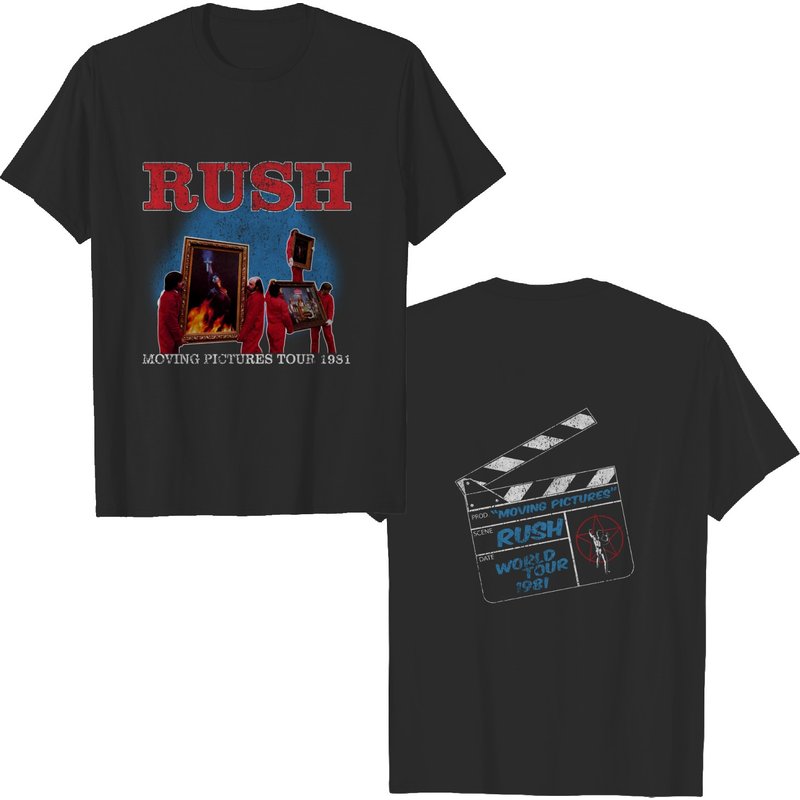 Rush Moving Pictures Tour 1981 T-shirt — Mens T Shirts