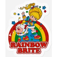 Distressed Rainbow Brite - Rainbow Brite - Stickers — Autocollants et stickers